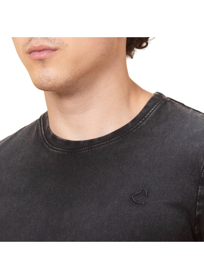 Being Human تي شيرت رجالي أسود بياقة دائرية وأكمام قصيرة - Image 5