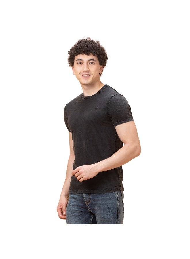 Being Human تي شيرت رجالي أسود بياقة دائرية وأكمام قصيرة - Image 4