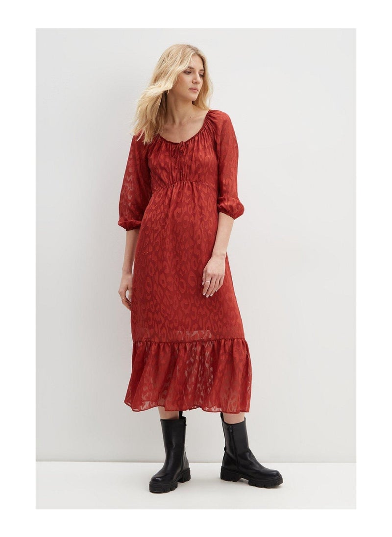 Red Animal Burnout Tiered Midi Dress - pzsku/Z54ADA6A1D41FA30D0C90Z/45/_/1701269561/b0ccf6e3-7cb9-4b4c-810a-1534602be1a3