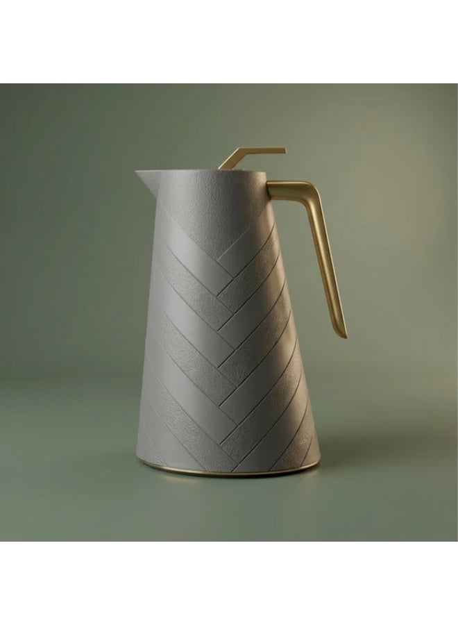 Glory thermos, 1.5 liters, glass inner container, plastic outer shell - gray - Image 1