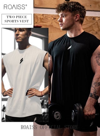 Men's Sports Vest Muscle Fitness Casual Running Training Loose Large Size Cotton Sleeveless Round Neck Undershirt Summer - pzsku/Z54ADB35BB8E6FAE44523Z/45/1746229828/c827d0a3-107b-499a-89c8-09e38931d763