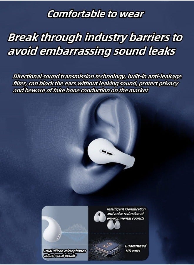 Generic - Wireless bone conduction bluetooth headset sports game ear clip bluetooth headset wireless noise reduction bone conduction headset - Image 1