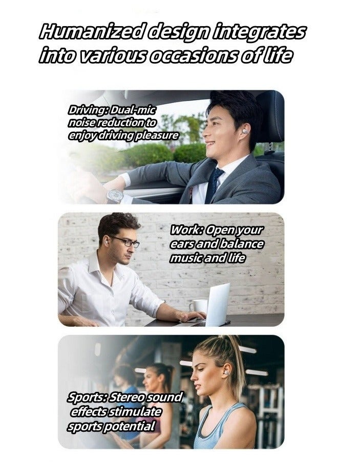 Generic - Wireless bone conduction bluetooth headset sports game ear clip bluetooth headset wireless noise reduction bone conduction headset - Image 1