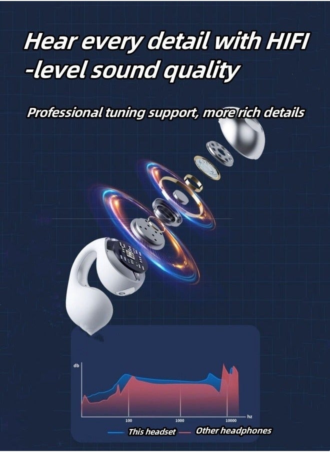 Generic - Wireless bone conduction bluetooth headset sports game ear clip bluetooth headset wireless noise reduction bone conduction headset - Image 1