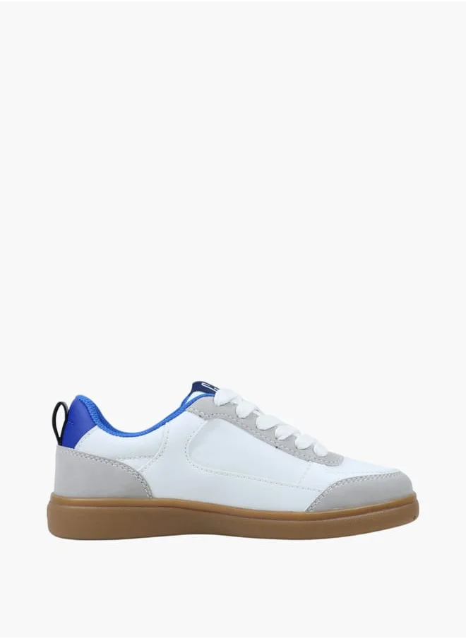 GAP Boys' Colourblock Sneakers with Lace-Up Closure - SEATTLE III