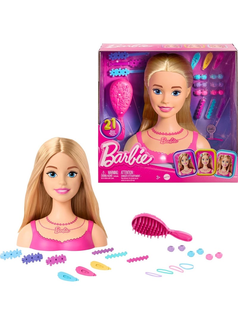 Barbie Styling Head And Accessories Blonde Hair HMD88 - Image 1