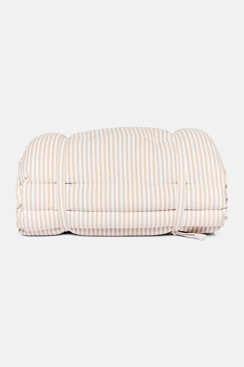 Muy Mucho Stripe Rollable Mat 180 x 60 cm, White