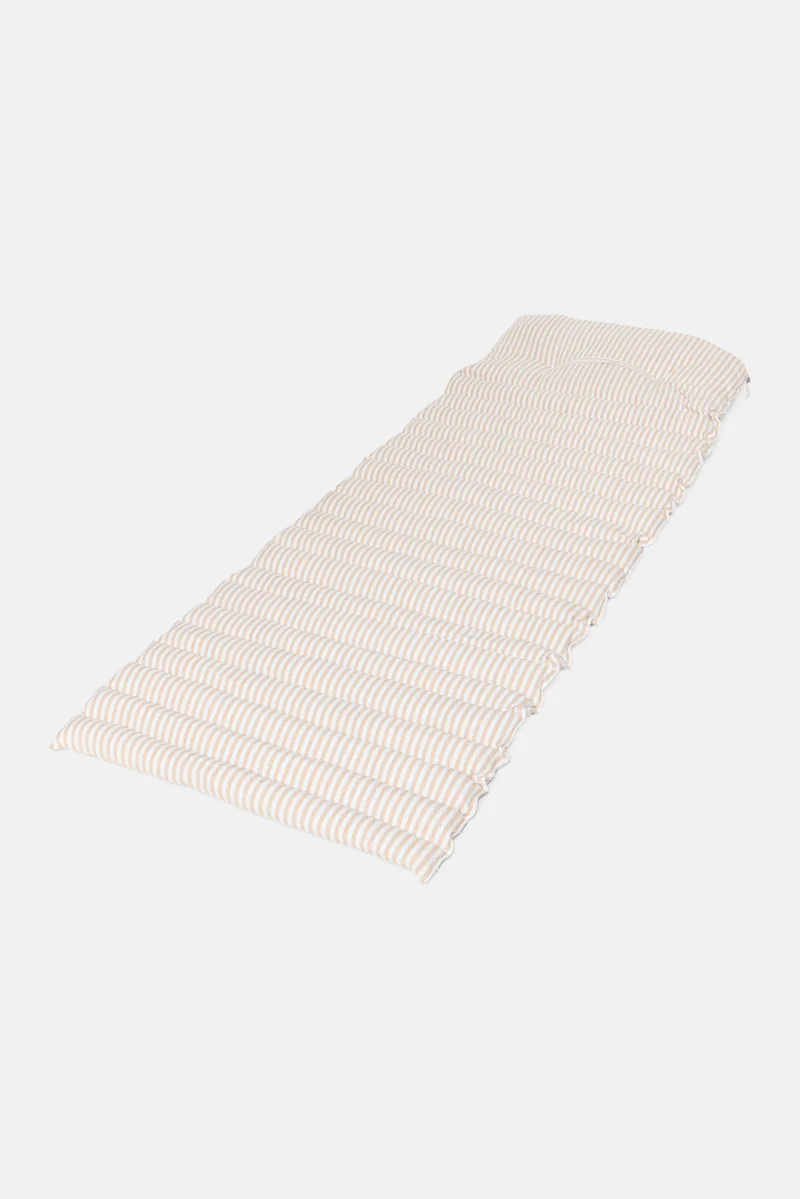Muy Mucho Stripe Rollable Mat 180 x 60 cm, White