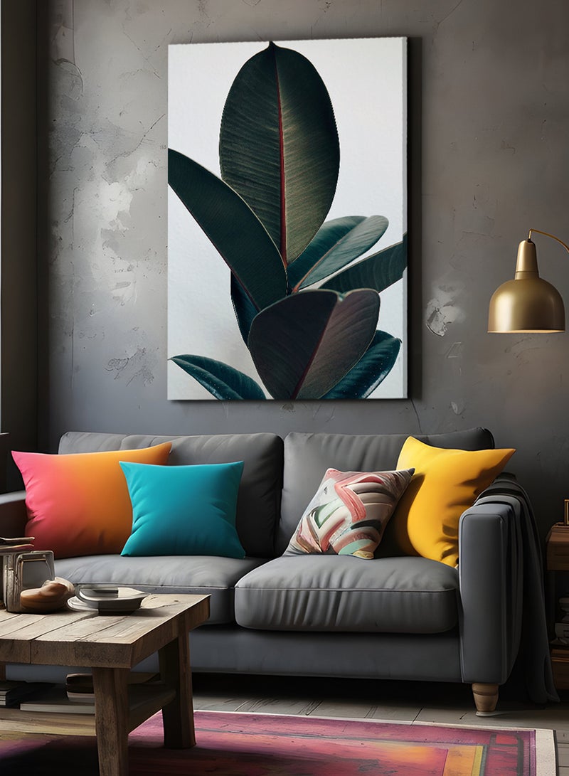 لوحة كانفاس على إطار خشبي بتصميم نباتات - Image 2