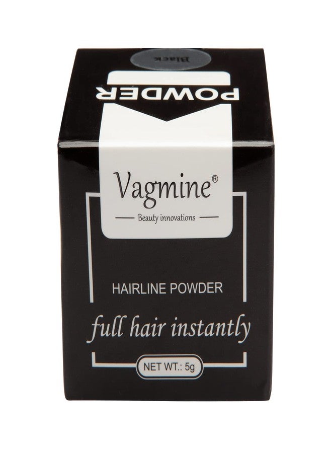 VAGMINE بودرة فاجمين لخط الشعر واللحية - لإخفاء جذور الشعر وتغطية الشيب للرجال والنساء، أسود 5 غرام - Image 5