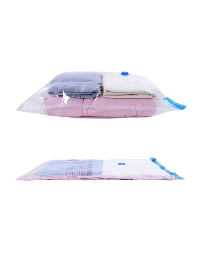 Transparent Clothes Storage Bag – Space-Saving Organizer for Clothes and Blankets with Zipper and Handle - Image 1
