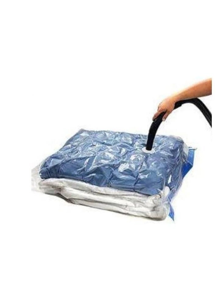 Transparent Clothes Storage Bag – Space-Saving Organizer for Clothes and Blankets with Zipper and Handle - Image 4