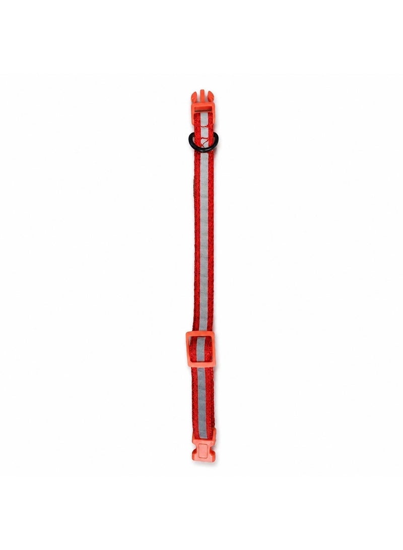 Bravo Reflective Nylon Dog Collar Combo Set of 3, Red Yellow Orange, Adjustable Neck Size up to 35cm (14in) - Image 5