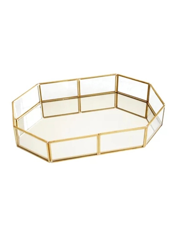 KUYING Nordic Luxury Metal Cosmetics Storage Tray  - Image 1