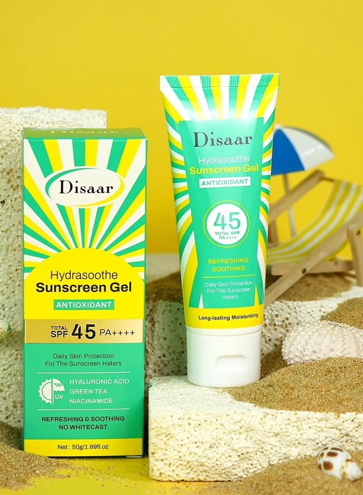 Disaar Sunscreen Gel Antioxidant SPF45 PA++++ / 50 g - Image 1