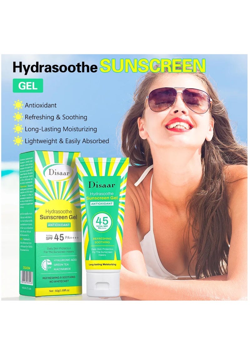 Disaar Sunscreen Gel Antioxidant SPF45 PA++++ / 50 g - Image 2
