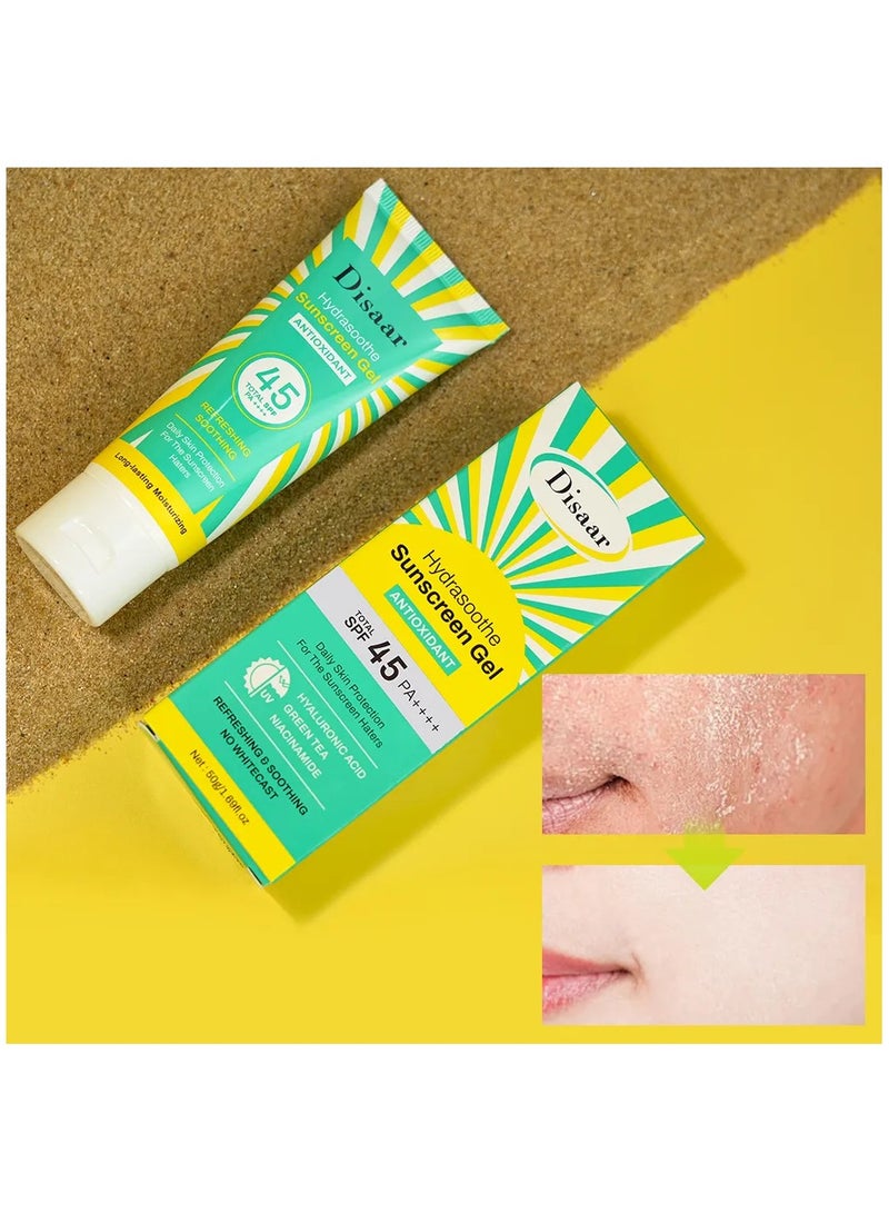 Disaar Sunscreen Gel Antioxidant SPF45 PA++++ / 50 g - Image 4