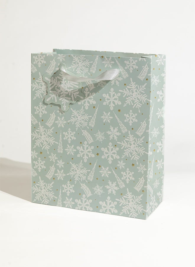 Share the Love Large UAE Christmas Gift Bag with Snowflake Design – Perfect for Festive Gifting - Image 1