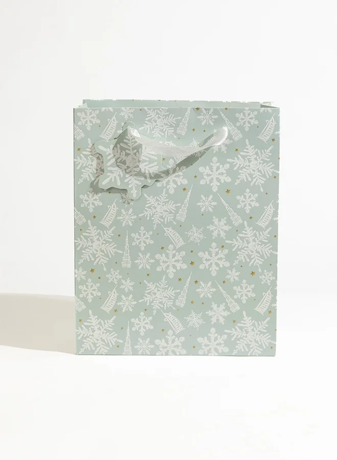 Share the Love Large UAE Christmas Gift Bag with Snowflake Design – Perfect for Festive Gifting