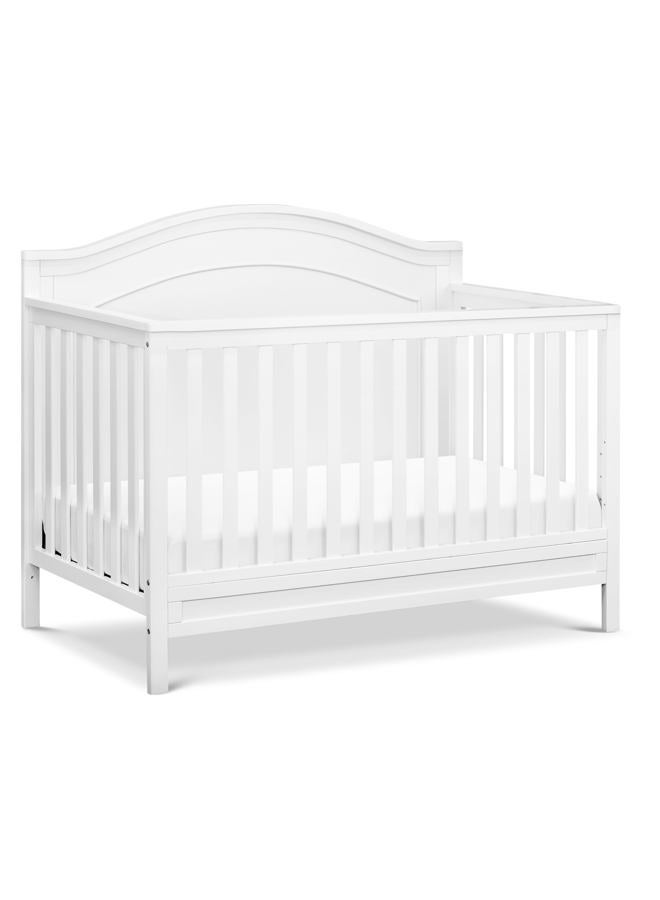 Davinci Charlie 4-in-1 Convertible Crib in White, Greenguard Gold Certified - Image 1