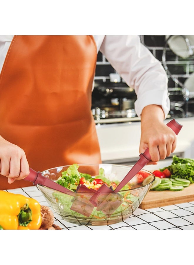 اللحوم مقطوعة الغذاء درجة اللحوم السيليكون، سلطة البطاطا، مقطوعة الطماطم، خلاط الأرز، مقاومة للحرارة مقطوعة اللحوم مناسبة للحامبرغر اللحوم طحن مجرفة، أحمر - Image 5