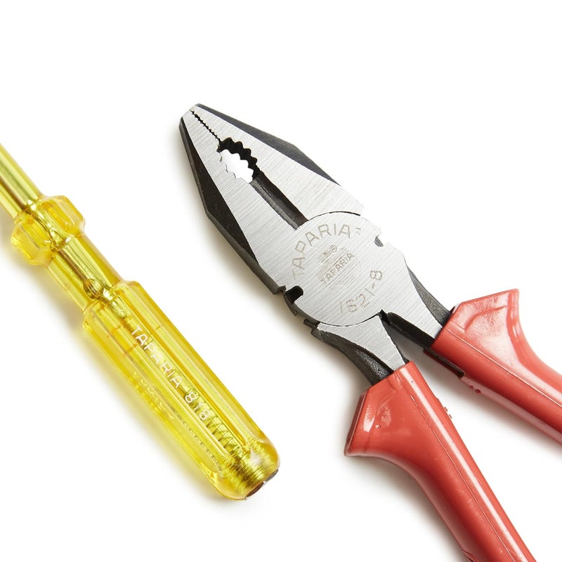 Taparia TK-056 1621-8, 818 Combination Plier 8" & Tester Tool Set - Image 4
