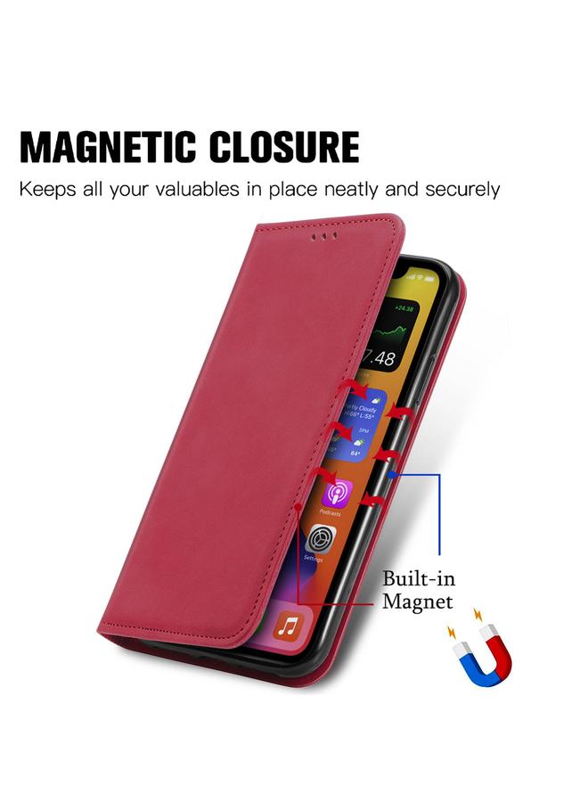 S-TOP Case For Motorola Moto Edge 40 Neo Retro Skin Feel Magnetic Flip Leather Phone Case - Image 2