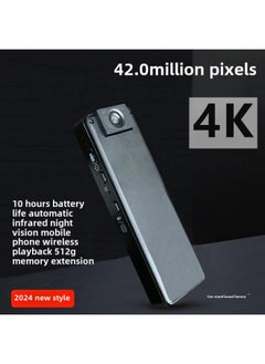 Generic 4K HD Camera Remotely Connected To Mobile Phone To Play Night Vision Rotating Lens Law Enforcement Recorder Anti-shake Sports Camera-Body Color:10 Hours 1080p Night Vision Direct Recording Version Without Memory  - Image 4