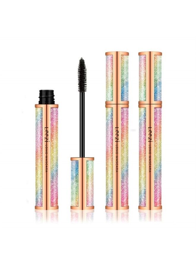 Leezi 4D Silk Fiber Eyelash Mascara,Waterproof Thickening Long Lasting Smudge-Proof Natural 4D Fiber Mascara, Curling Lashes Lengthening Mascara, All Day Exquisitely , Extra Long 4D Mascara Black Volume And - Image 1