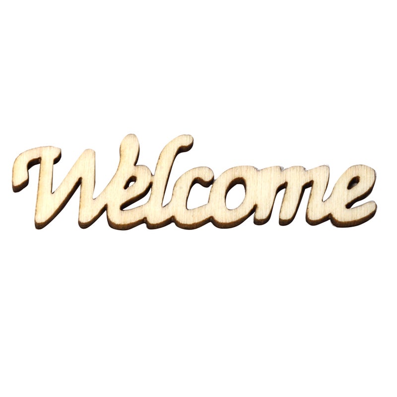 15pcs/set Vintage Rustic Style WELCOME Wooden Table Stand Sign Ornaments DIY Wedding Party Decoration Board - Image 4