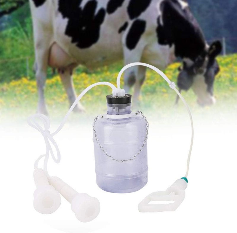 كلاراكو آلة حلب، آلة حلب يدوية سعة 3 لتر، مجموعة حلب محمولة مع جهاز سحب يدوي، أداة مساعدة جيدة للمزارعين (للأبقار) - Image 4