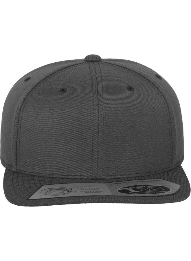 Flexfit 110 Fitted Snapback Cap - Dark Grey - One Size - Image 1