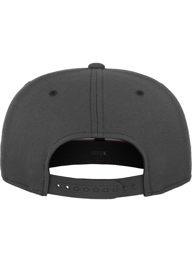 Flexfit 110 Fitted Snapback Cap - Dark Grey - One Size - Image 2