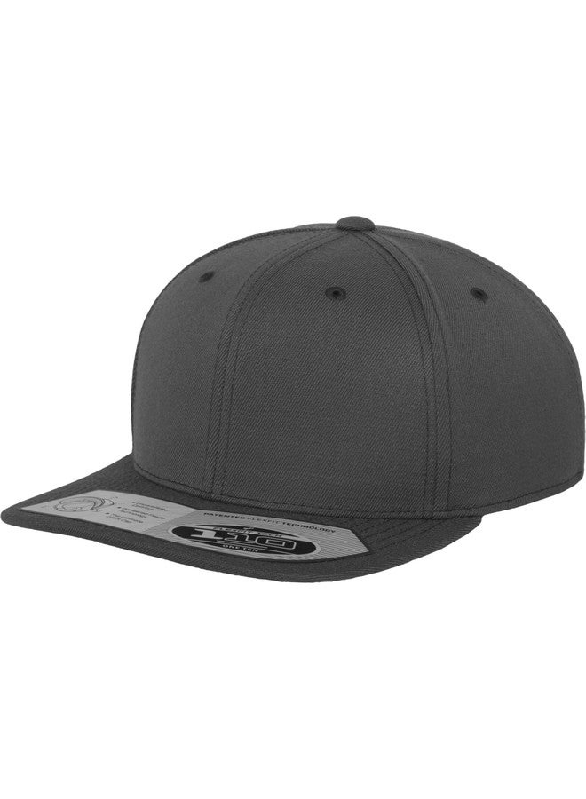 Flexfit 110 Fitted Snapback Cap - Dark Grey - One Size - Image 3