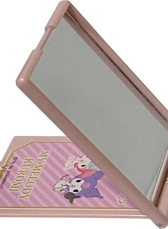 Sanrio My Melody & Kuromi Square Handheld Stand Mirrors Skin Beauty & Personal Care Tools (Happy) Purple