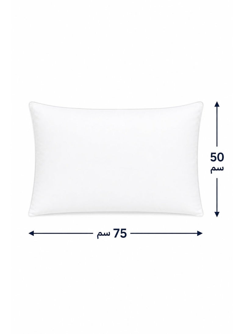 SleepLand Set of 6 Soft Hotel Pillows 50x75 cm White - Image 2