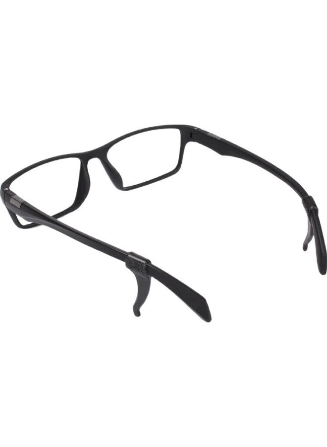 DRATRA Anti-Slip Silicone Ear Hooks For Glasses Legs, Anti-Drop Glasses Foot Cover, Anti-Loose Glasses Leg Cover, Ear Hook Fixing Tool, Ear Support Clip, Ear Back Accessories - Image 3