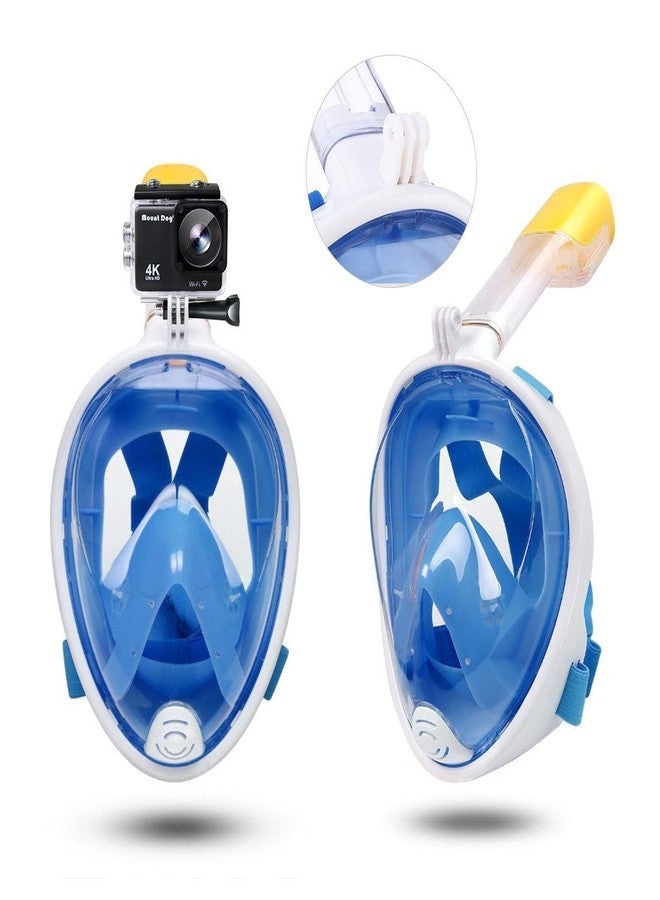 TRAY Snorkel Mask Full Face, Adult and Kids with Detachable Camera Mount, Snorkeling Mask 180 Panoramic View Anti-Fog Anti-Leak Dry Top Set with Adjustable Straps - Image 2
