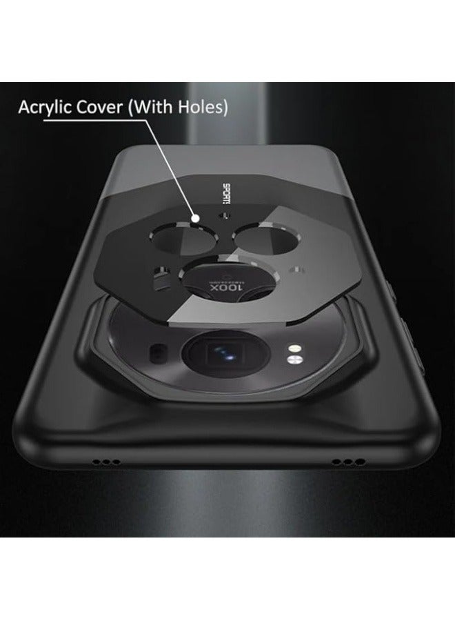 الحافظة متوافقة مع Honor Magic 6 Pro، غطاء محمي بتصميمين، قشدة صلبة من البولي كربونات فائقة الرقة مع حماية لعدسة الكاميرا ومقاومة للصدمات لـ Honor Magic 6 Pro. - Image 3