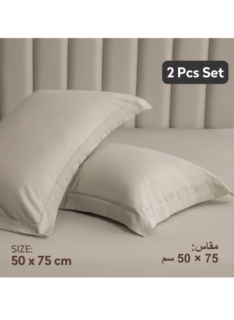Donetella Standard Pillowcase Set of 2, Size 50x75 cm, Ultra Soft Brushed Microfiber, Envelope Closure, Durable, Wrinkle & Fade Resistant Pillow Covers  - Image 2