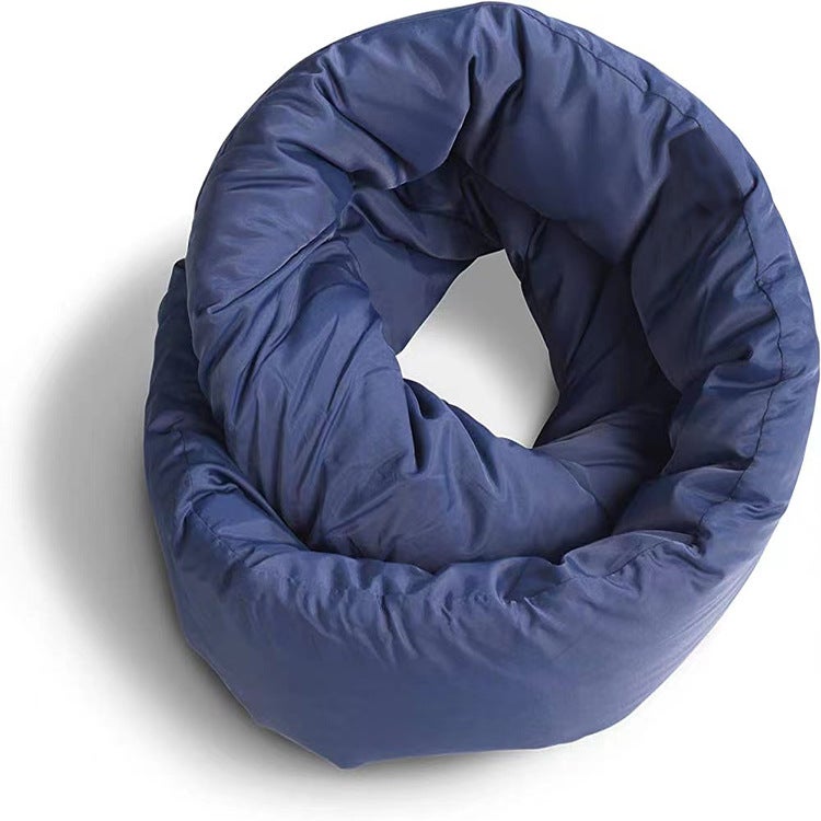 2023 Soft Neck Pillow Korean Style Unisex Navy blue