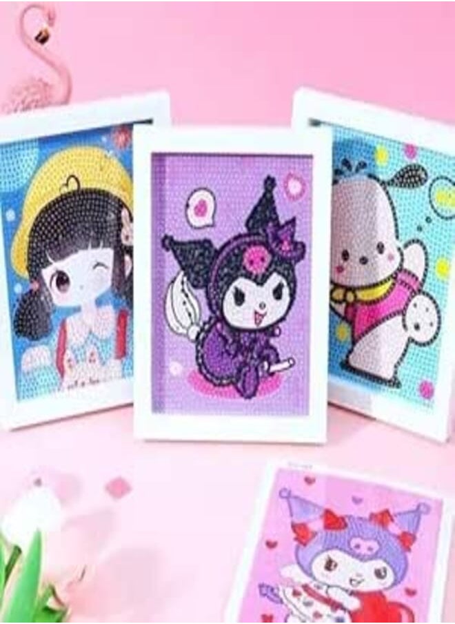 GemiGroup Diamond Painting Kit for Kids 18cm Frame Diamond Arts and Crafts Kits for DIY Painting, Multi-Shape Craft for 9-12 Years Old, Best Gift 