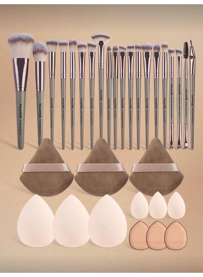 Shein 20 Makeup brush set, makeup tools with hairbrushes for easy portability and use - Image 2