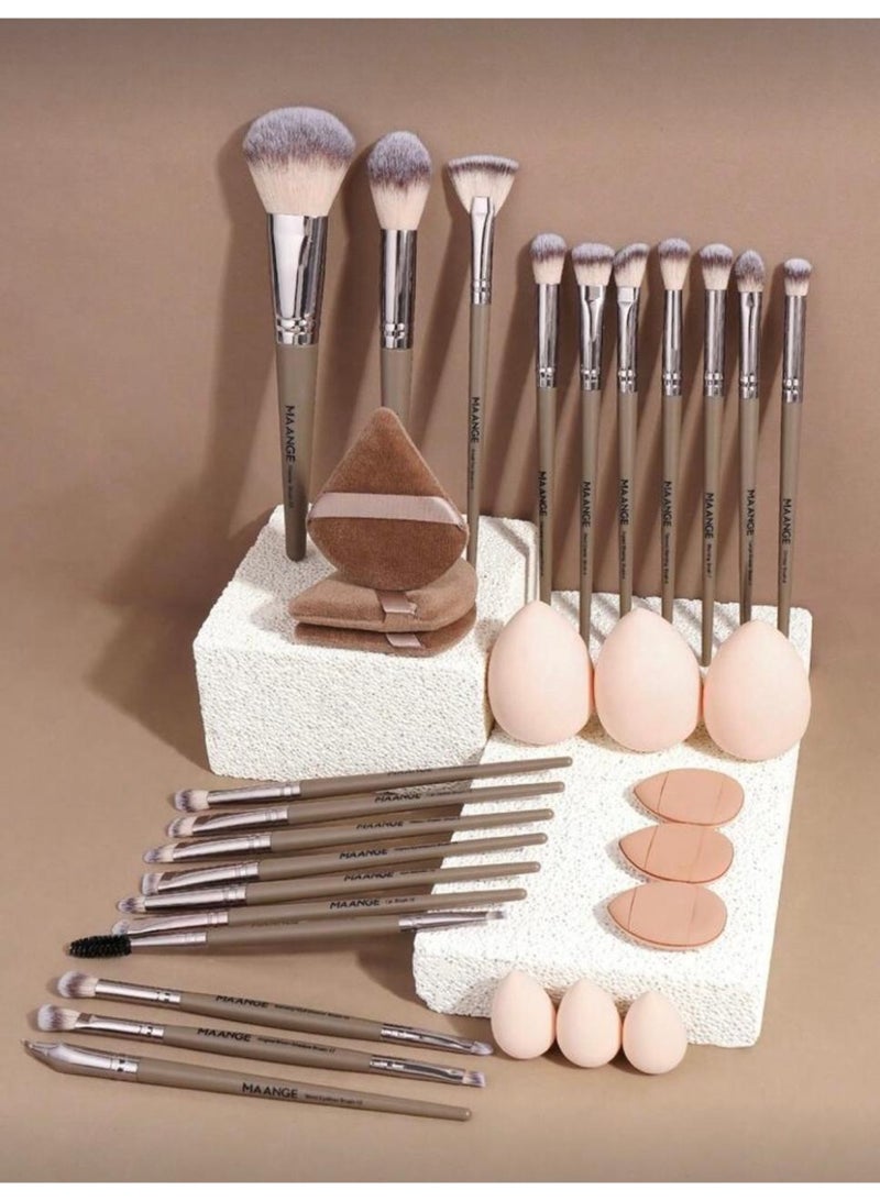 Shein 20 Makeup brush set, makeup tools with hairbrushes for easy portability and use - Image 3