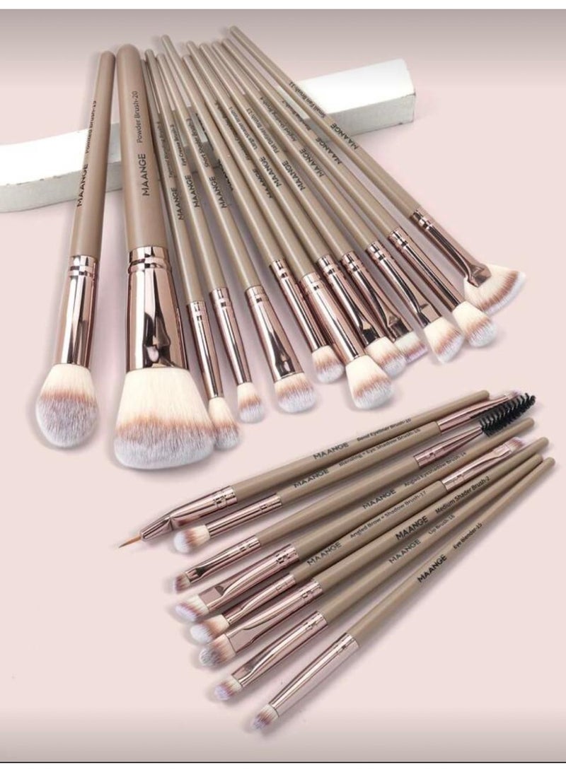 Shein 20 Makeup brush set, makeup tools with hairbrushes for easy portability and use - Image 1