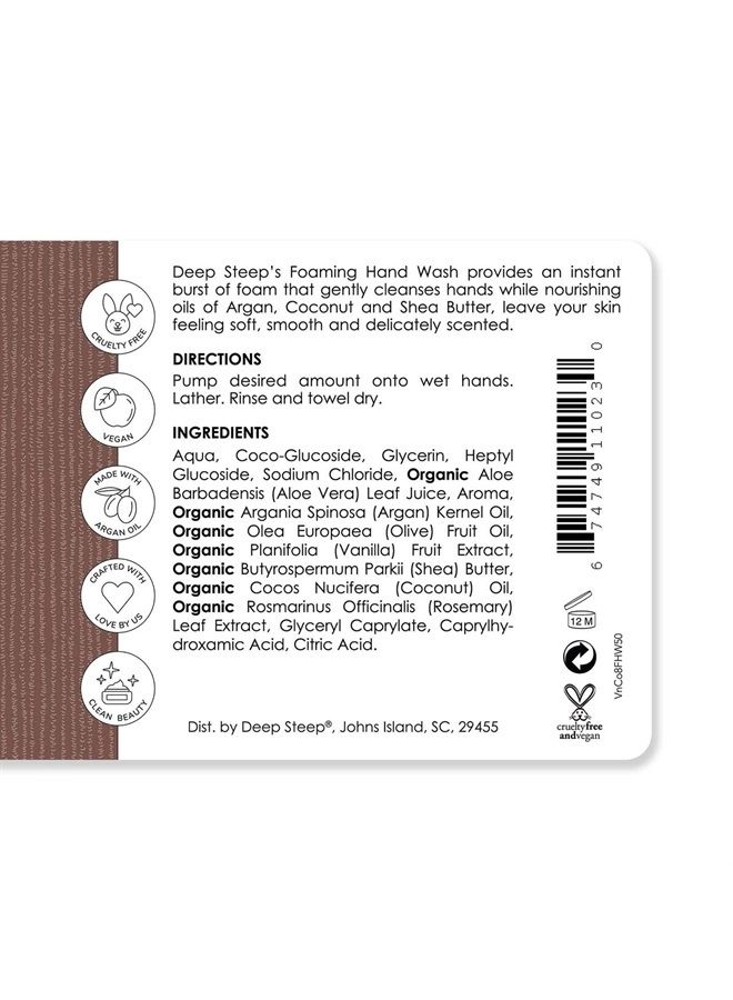 Deep Steep Foaming Hand Wash, Vanilla Coconut, 8 Ounce - Image 2