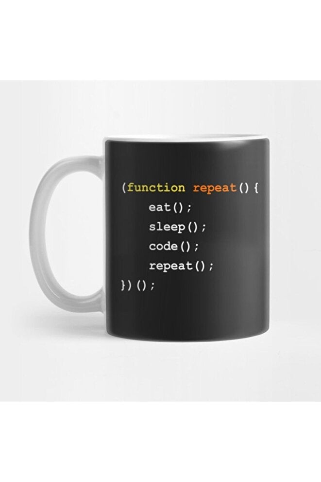 Function { Eat Sleep Code Repeat } Mug, Gift, Dowry, Presentation Holder