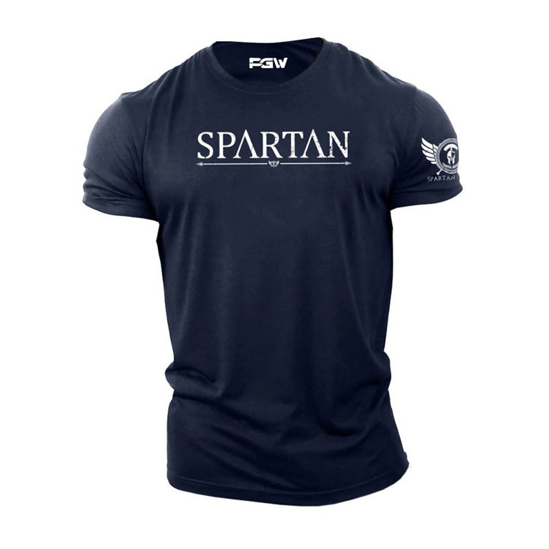 Printed T-Shirt Letter American Short-Sleeved Cotton Sports - Image 5