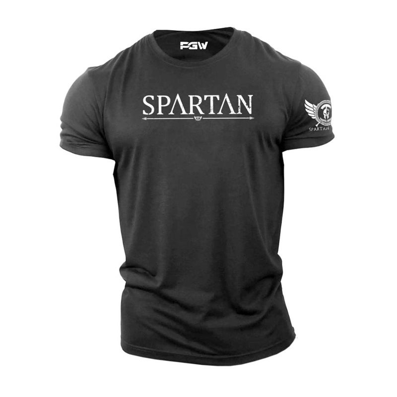Printed T-Shirt Letter American Short-Sleeved Cotton Sports - Image 3
