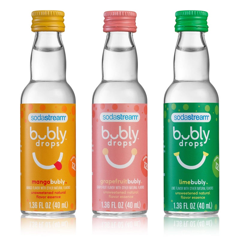 sodastream bubly Drops 3 Flavor Pack Tropical Thrill Variety 4 Fl Oz